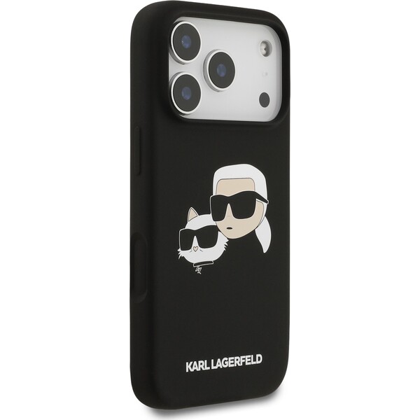 Karl-Lagerfeld-Liquid-Silicone-Double-Heads-MagSafe-kryt-iPhone-17-Pro-cerny