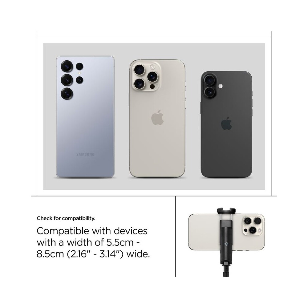Spigen-Tripod-Selfie-Stick-Auto-Open-drzak-na-selfie-cerny
