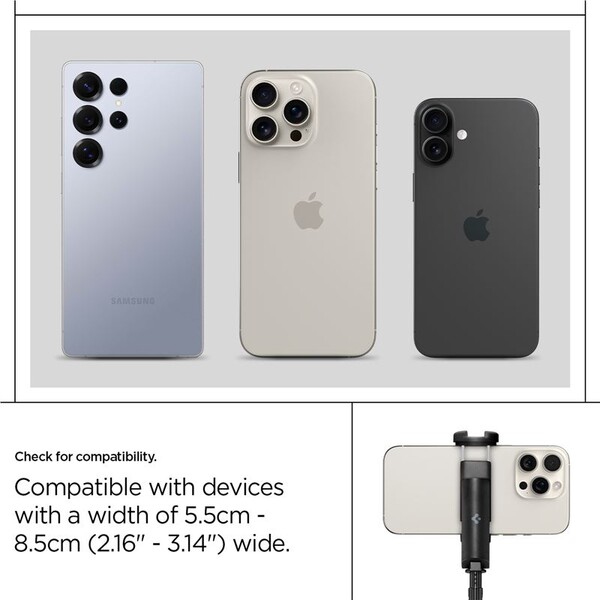 Spigen-Tripod-Selfie-Stick-Auto-Open-drzak-na-selfie-cerny