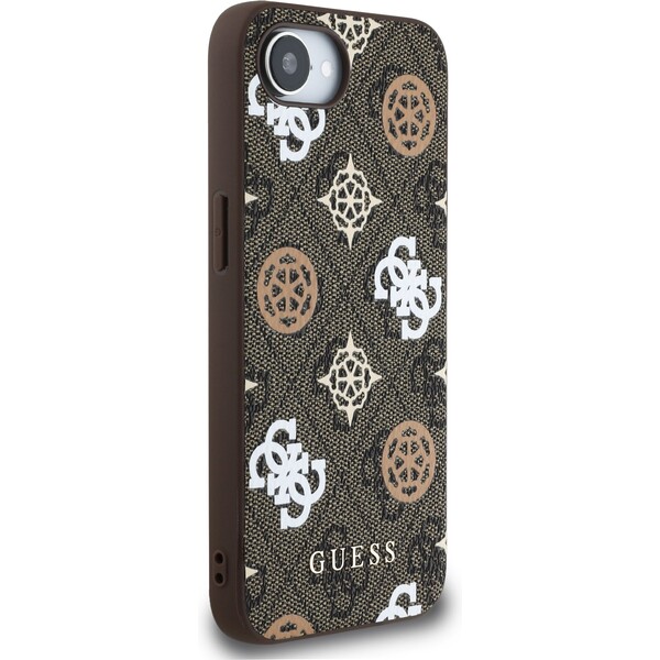 Guess-PU-4G-Peony-MagSafe-kryt-iPhone-17e-16e-hnedy