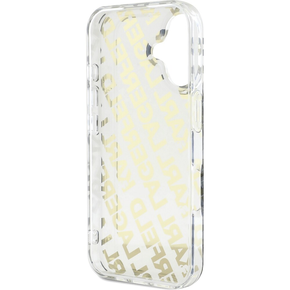 Karl-Lagerfeld-IML-Electroplated-Repeated-Logo-kryt-pro-iPhone-16-zlaty