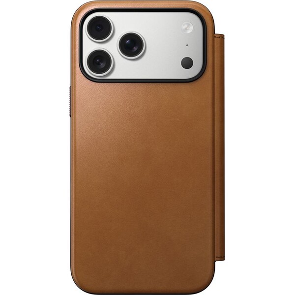 Nomad-Modern-Leather-Folio-MagSafe-kozene-pouzdro-iPhone-17-Pro-Max-English-Tan