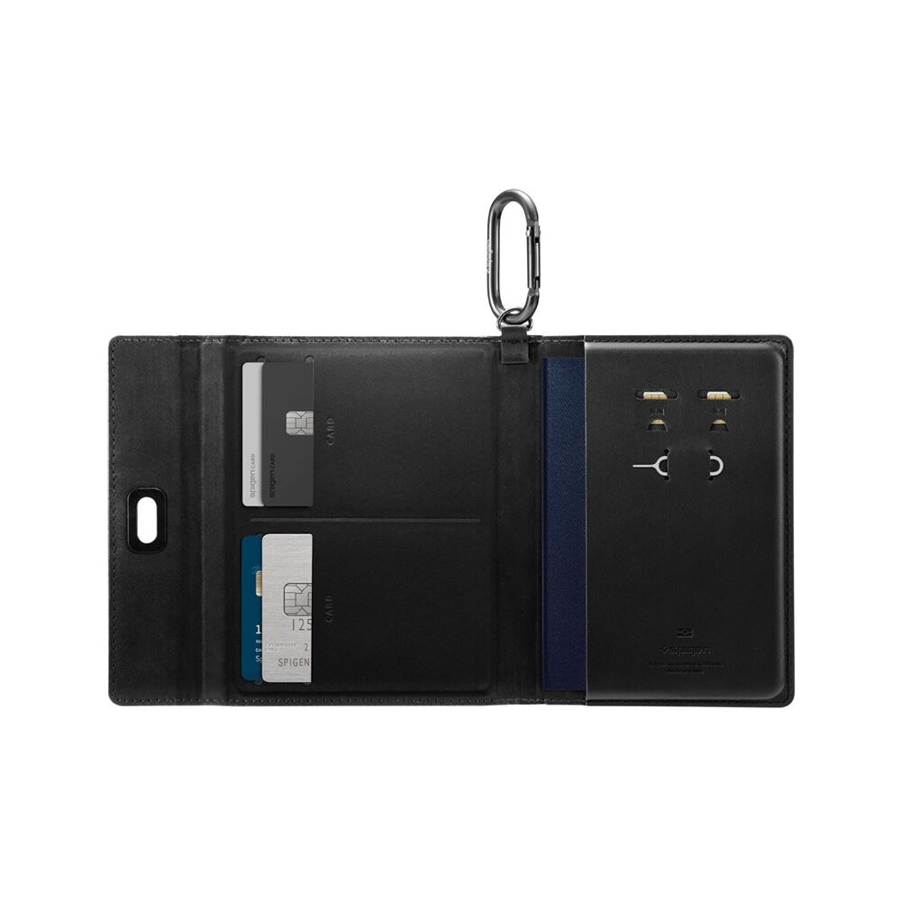 Spigen-Universal-AirTag-Passport-Holder-pouzdro-na-cestovni-pas-cerne