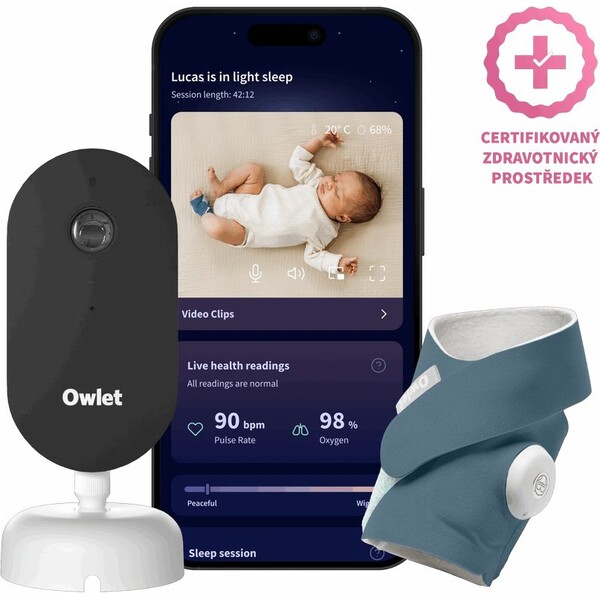 Owlet-Dream-Duo-3-gen-chytra-ponozka-Owlet-Dream-Sock-kamera-Owlet-Dream-Sight-modra