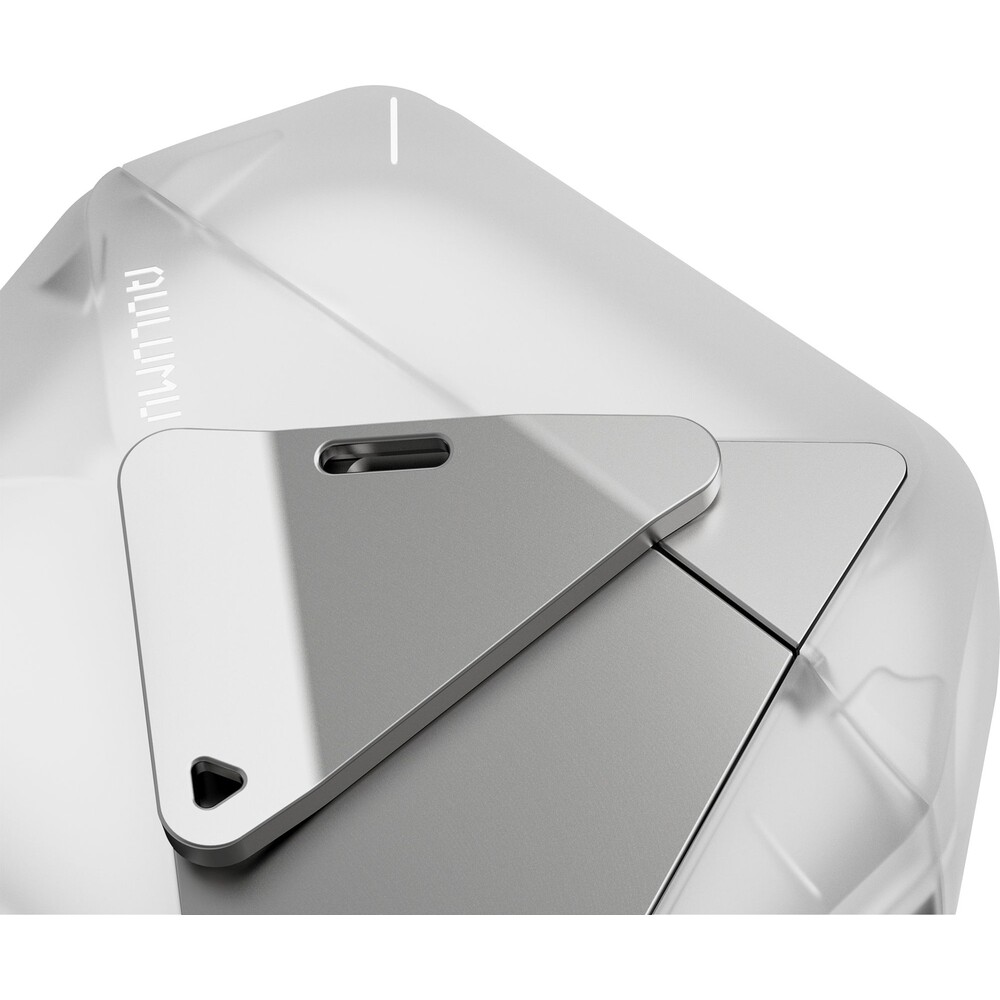 Aulumu-A29-Geometric-Case-pouzdro-AirPods-4-Translucent-White