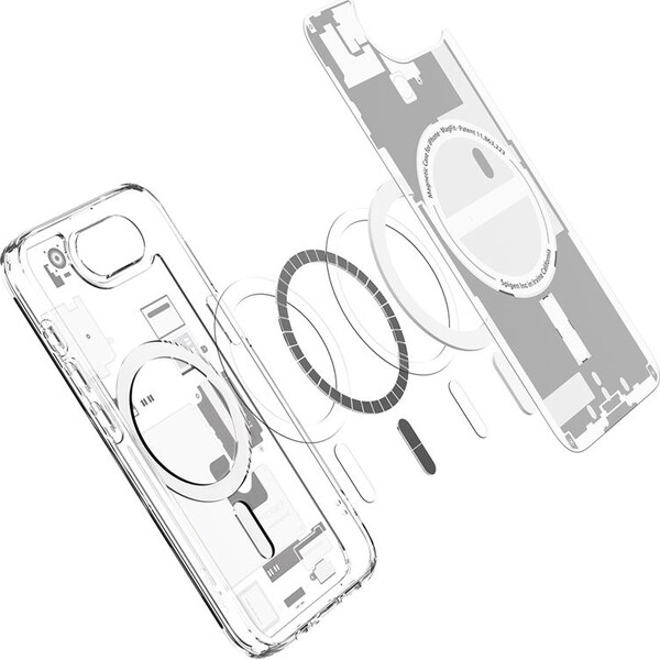 Spigen-Ultra-Hybrid-MagSafe-kryt-iPhone-17e-16e-zero-one-white