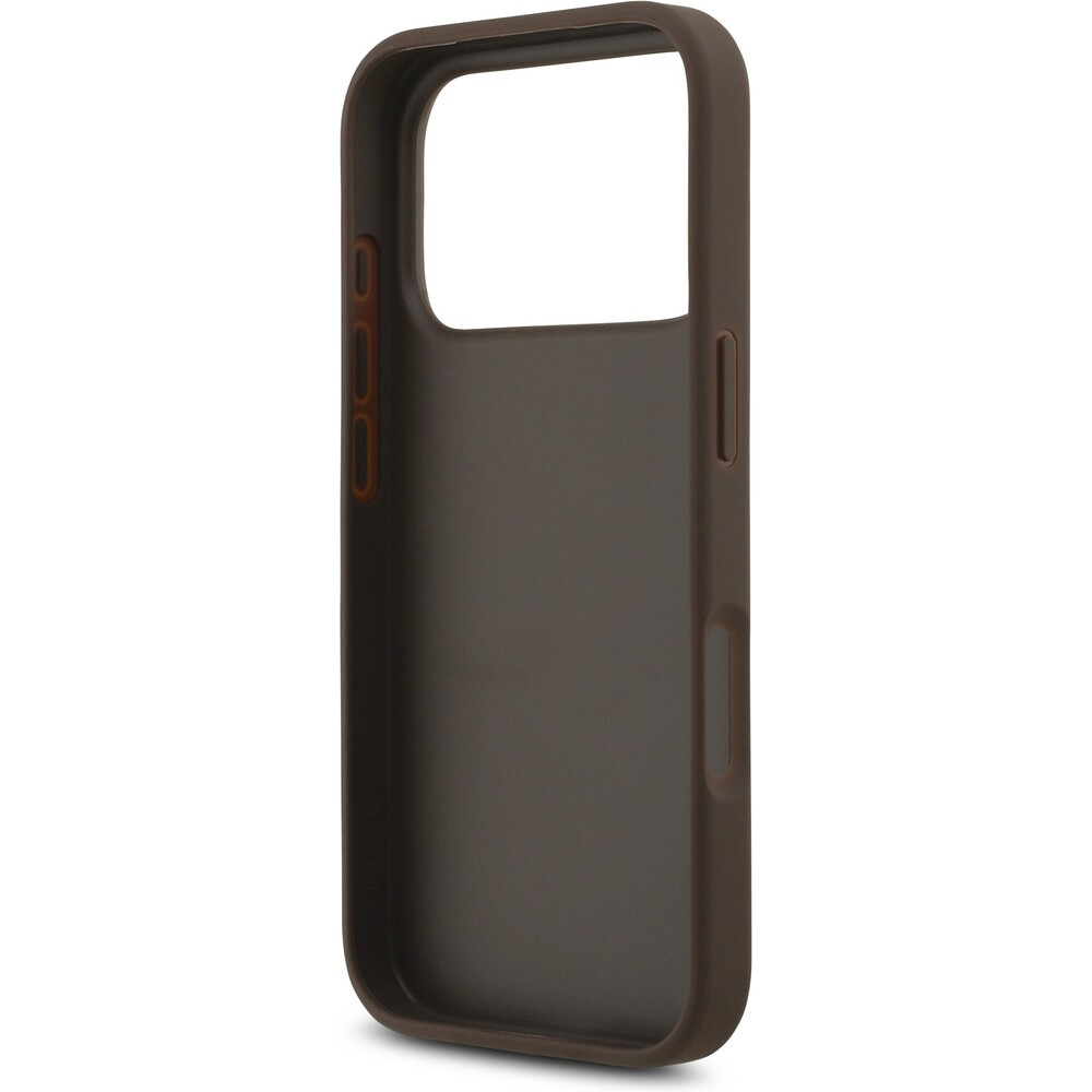 Guess-PU-4G-Metal-Logo-Strap-kryt-iPhone-17-Pro-hnedy