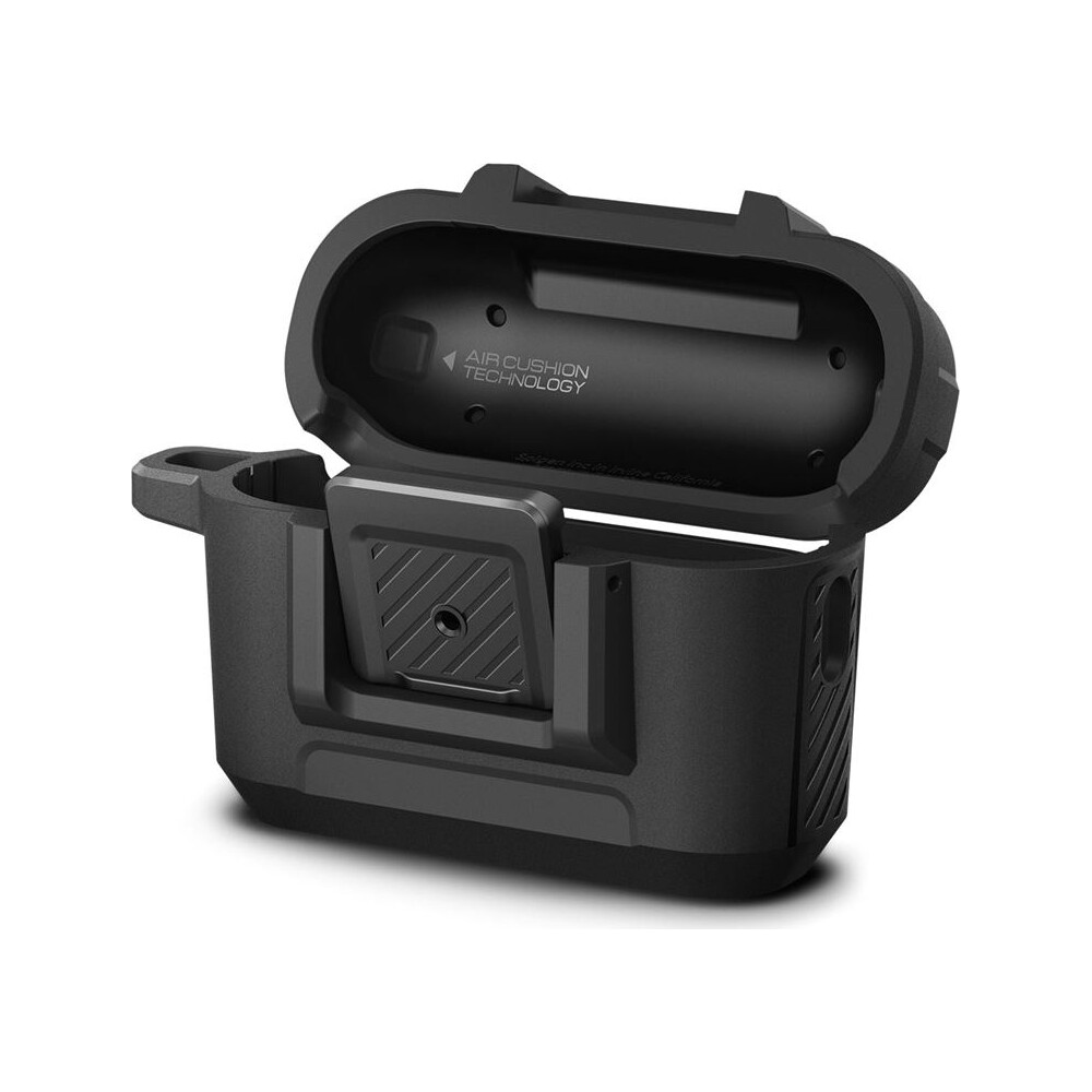 Spigen-Lock-Fit-odolne-pouzdro-Apple-AirPods-Pro-2-Gen-matne-cerne