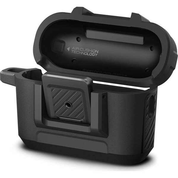 Spigen-Lock-Fit-odolne-pouzdro-Apple-AirPods-Pro-2-Gen-matne-cerne