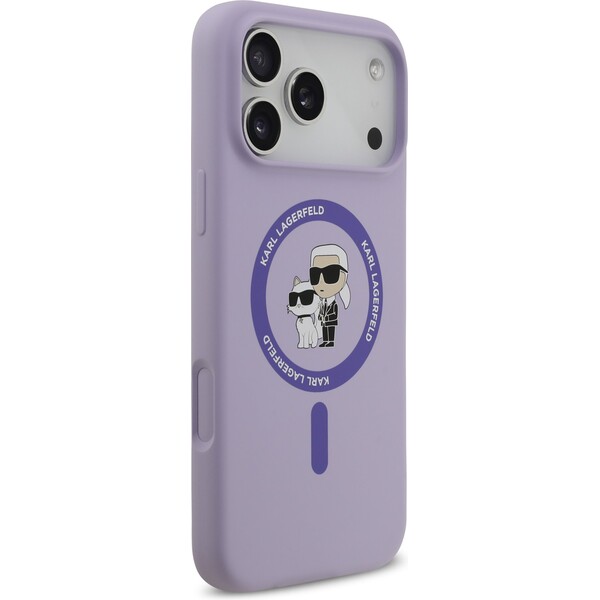 Karl-Lagerfeld-Liquid-Silicone-Karl-and-Choupette-MagSafe-kryt-iPhone-17-Pro-Max-fialovy