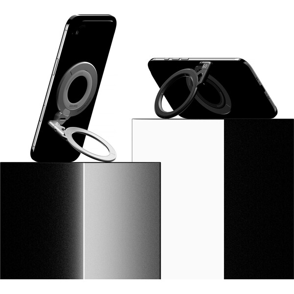 Aulumu-G09-Infinite-360-Magnetic-Stand-MagSafe-stojanek-Silver