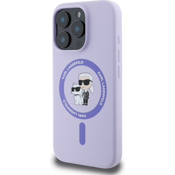 Karl-Lagerfeld-Liquid-Silicone-Karl-and-Choupette-MagSafe-kryt-iPhone-16-Pro-fialovy