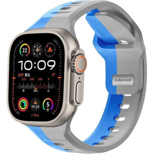 CubeNest-Premium-Silicon-Band-reminek-Apple-Watch-42-49-mm-sedy-modry