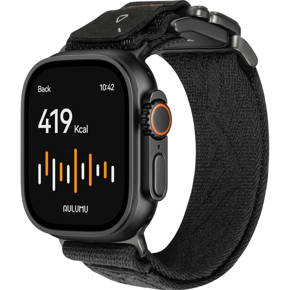 Aulumu-C03-Titanium-Mag-Buckle-reminek-Apple-Watch-49-46-45-44-42mm-Black-Buckle-Black