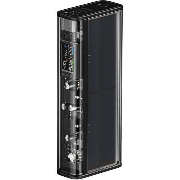 SHARGE-Shargeek-140W-powerbanka-20000-mAh-LCD-cerna