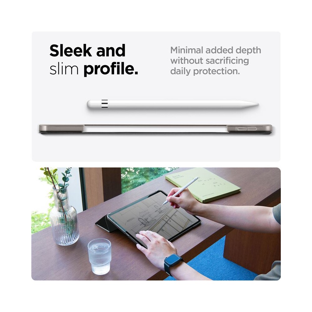 Spigen-Smart-Fold-pouzdro-iPad-Air-13-2024-2026-cerne