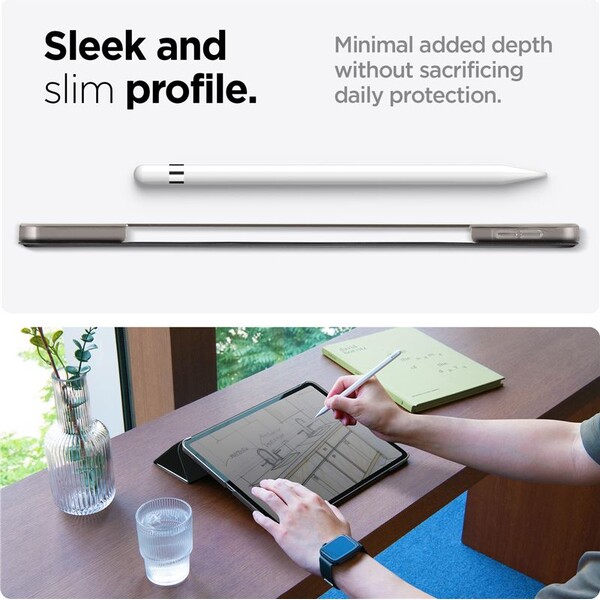 Spigen-Smart-Fold-pouzdro-iPad-Air-13-2024-2026-cerne