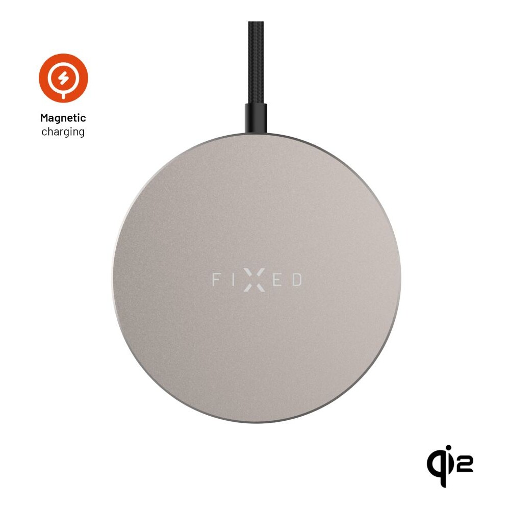 FIXED-MagPad-Slim-MagSafe-nabijecka-s-Qi2-15W-titanova
