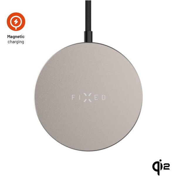 FIXED-MagPad-Slim-MagSafe-nabijecka-s-Qi2-15W-titanova