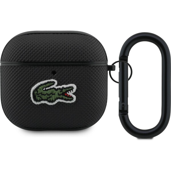 Lacoste-Petit-Pique-Croc-Logo-Patch-pouzdro-AirPods-4-cerne