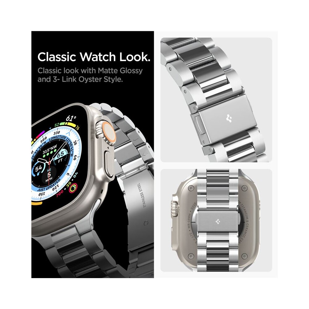 Spigen-Modern-Fit-316L-reminek-Apple-Watch-49-45-44-42mm-stribrny