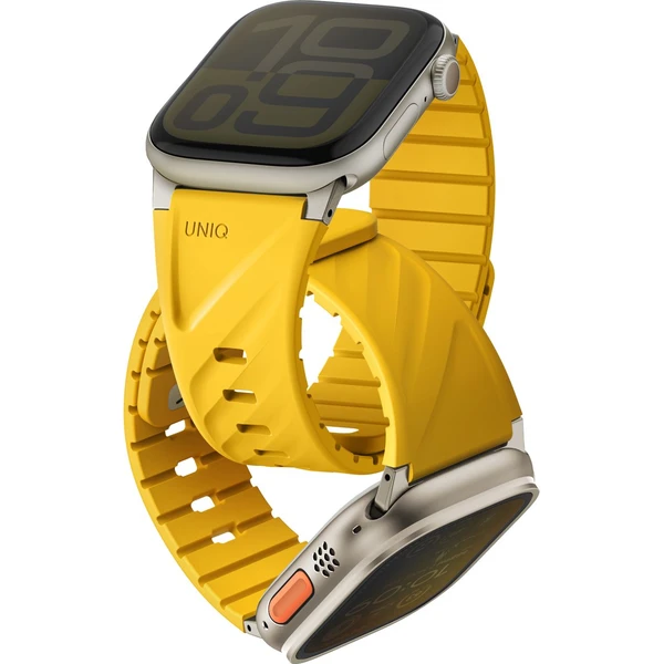 UNIQ-Fluo-Magneticky-reminek-pro-Apple-Watch-49-40mm-Golden-Yellow