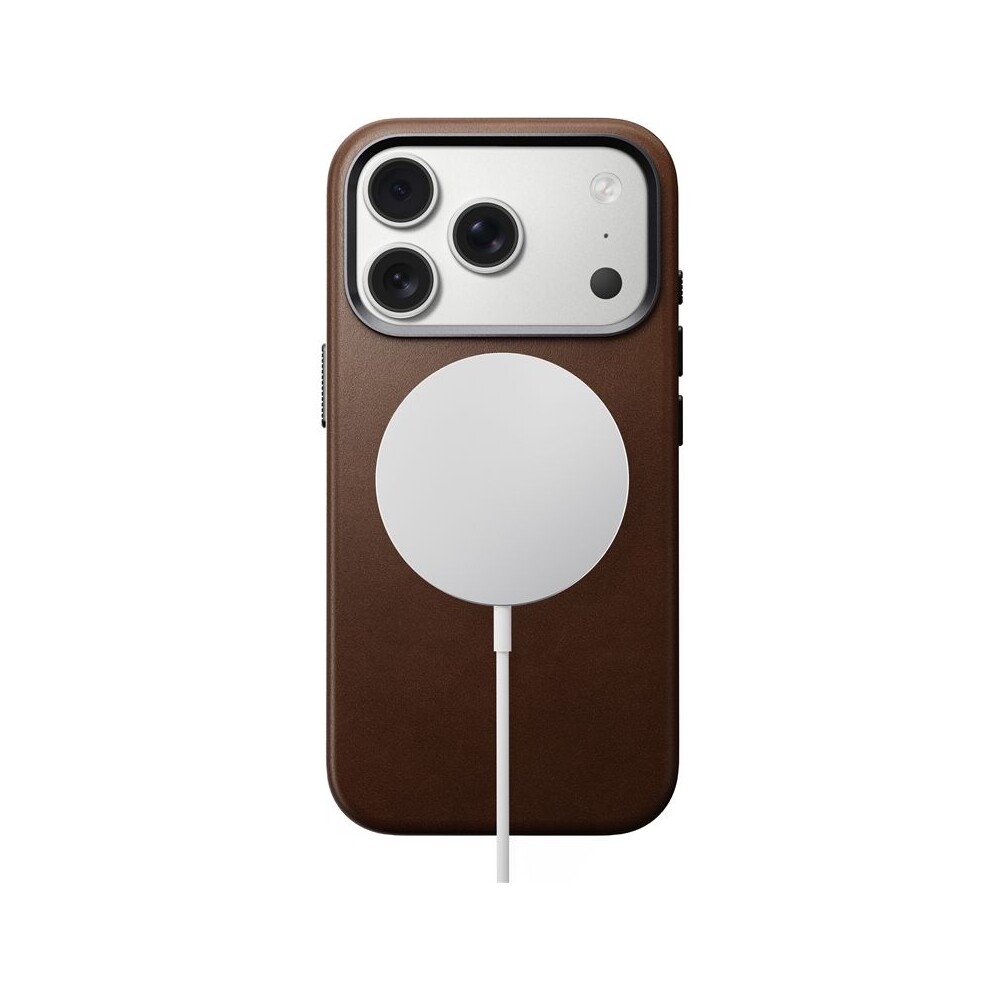 Nomad-Traditional-Leather-Case-MagSafe-kozeny-kryt-iPhone-17-Pro-Brown