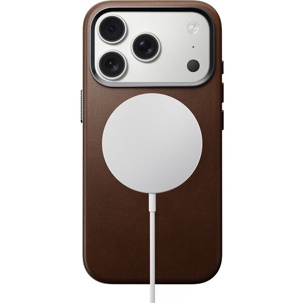 Nomad-Traditional-Leather-Case-MagSafe-kozeny-kryt-iPhone-17-Pro-Brown