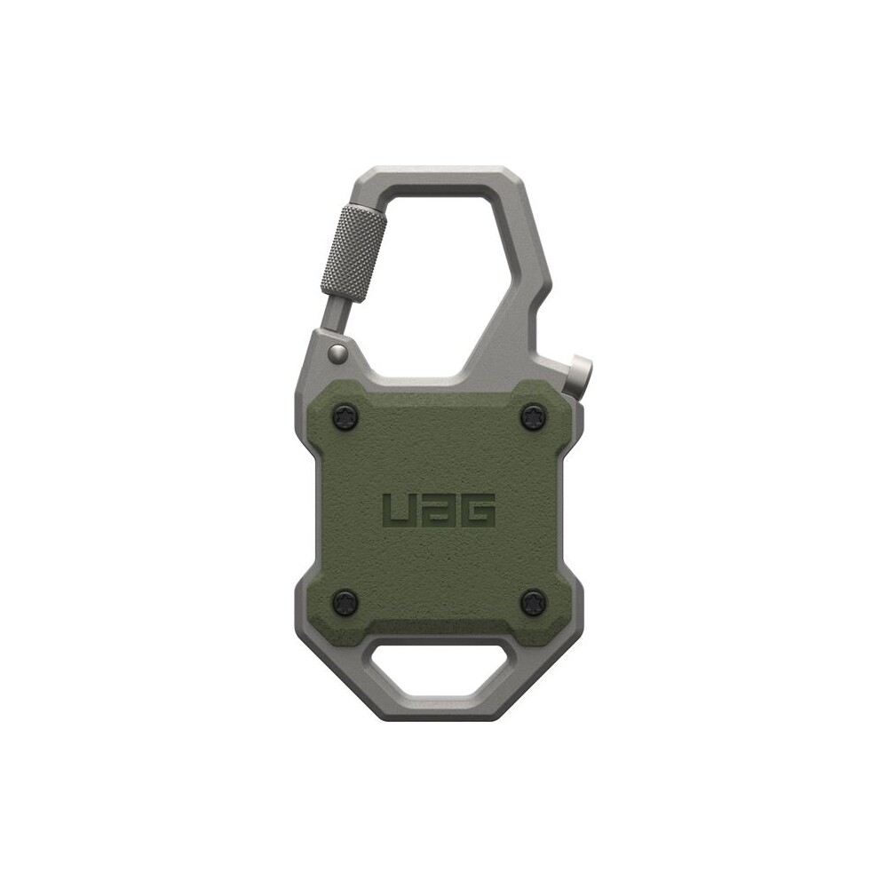 UAG-Monarch-AirTag-Carabiner-pouzdro-pro-AirTag-lokator-olivove-zelene