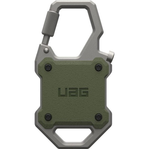 UAG-Monarch-AirTag-Carabiner-pouzdro-pro-AirTag-lokator-olivove-zelene