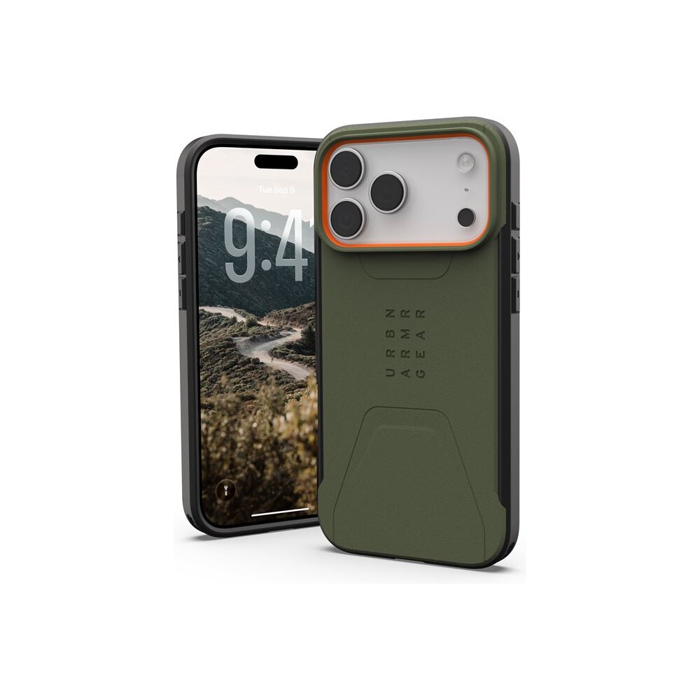 UAG-Civilian-Magsafe-kryt-iPhone-17-Pro-Max-zeleny-oranzovy