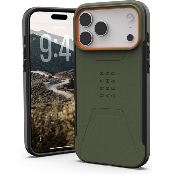 UAG-Civilian-Magsafe-kryt-iPhone-17-Pro-Max-zeleny-oranzovy
