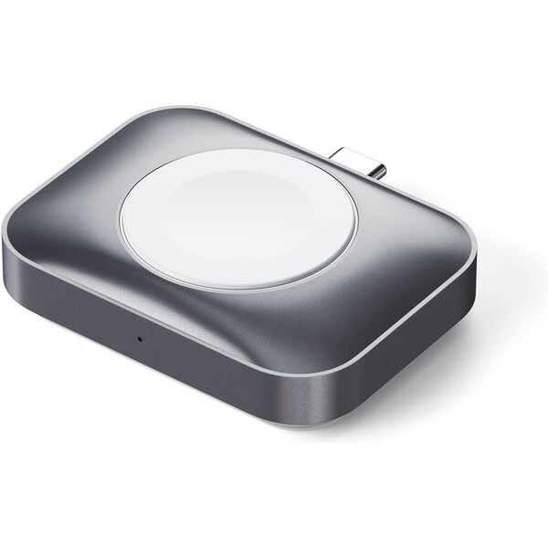 Satechi-USB-C-2v1-bezdratova-nabijeci-stanice-pro-Apple-Watch-a-Airpods-stribrna