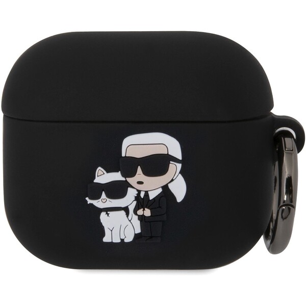 Karl-Lagerfeld-3D-Logo-NFT-Karl-and-Choupette-pouzdro-AirPods-3-cerne