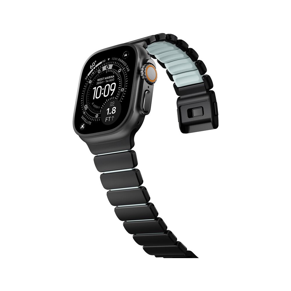 Nomad-Stratos-Band-FKM-reminek-Apple-Watch-45-46-49mm-Black-Titanium-Icy-Blue