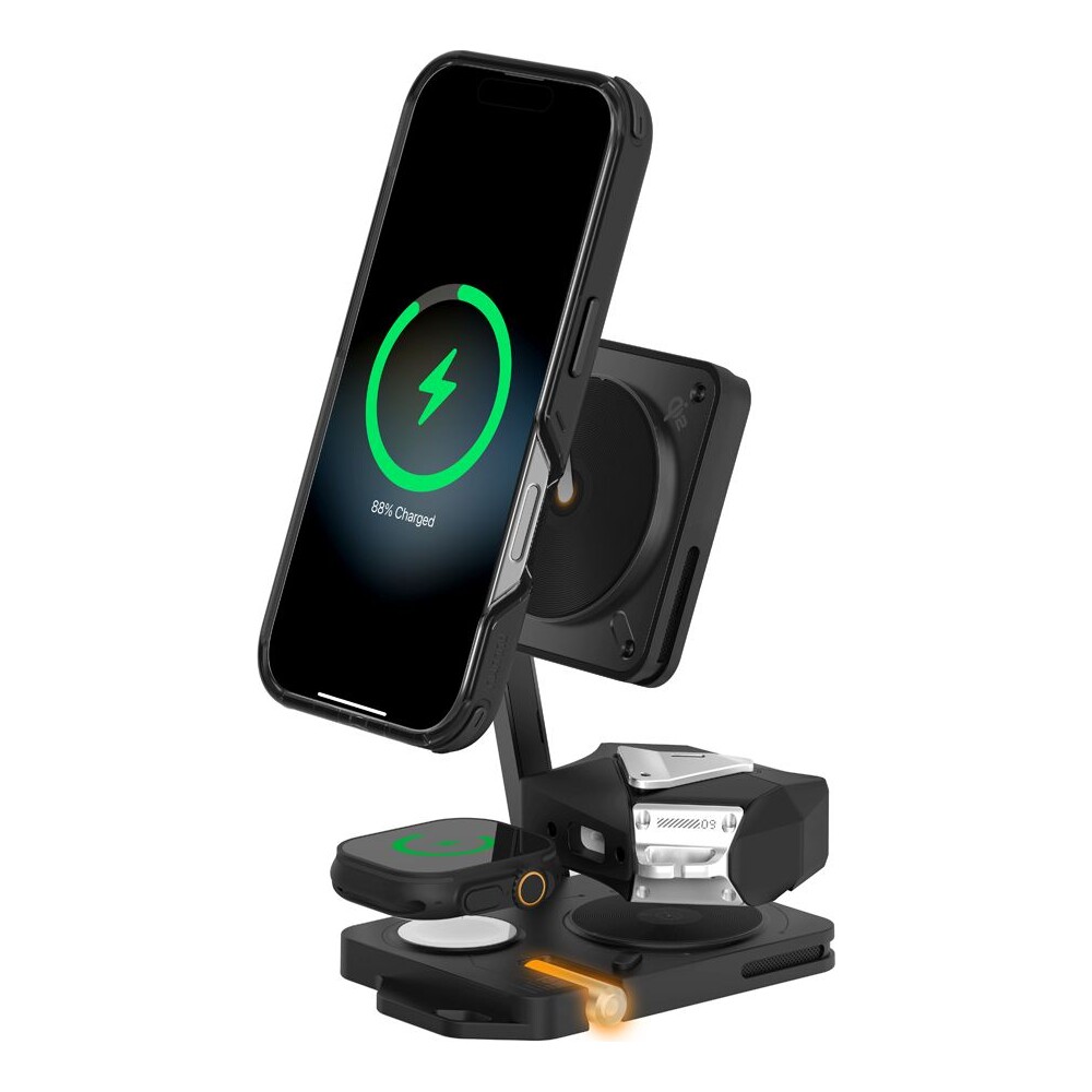 Aulumu-M01-4-in-1-Folding-Wireless-Charging-Station-Pad-MagSafe-nabijecka-Black