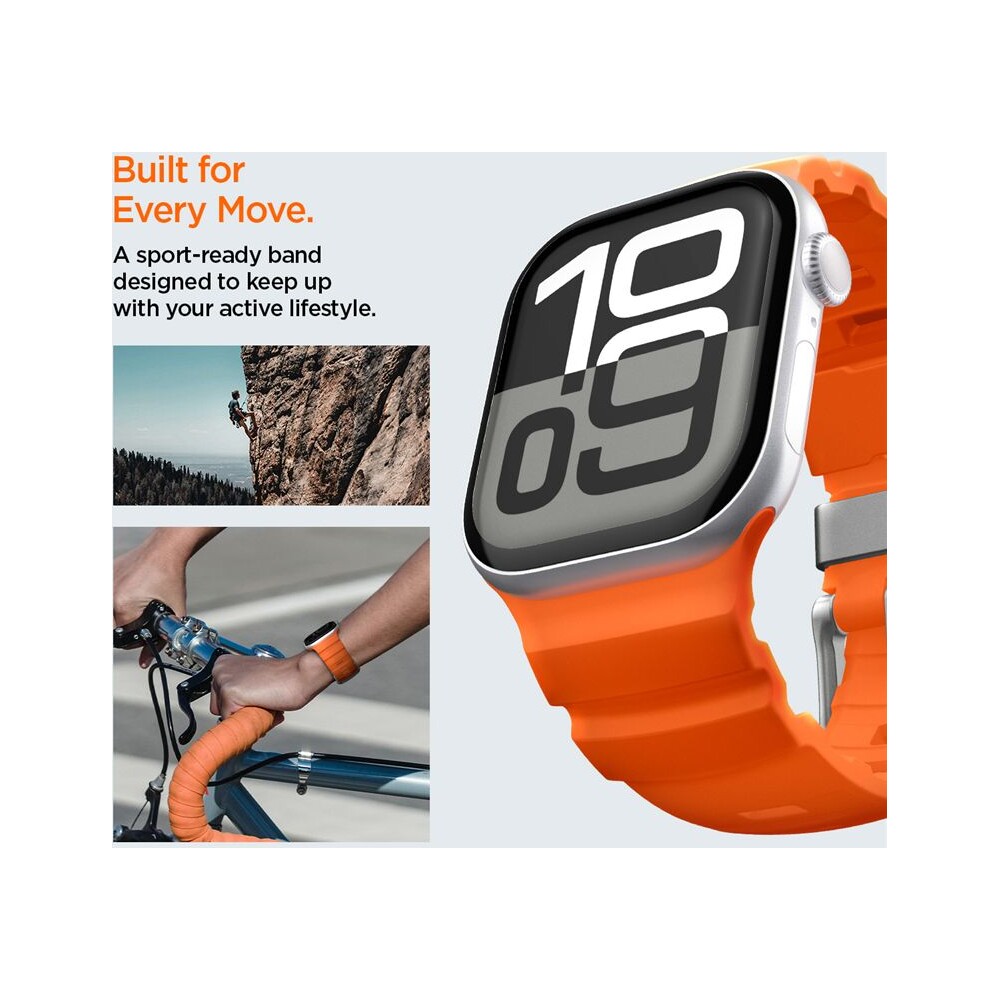 Spigen-Silicone-Band-reminek-Apple-Watch-49-46-45-44mm-oranzovy