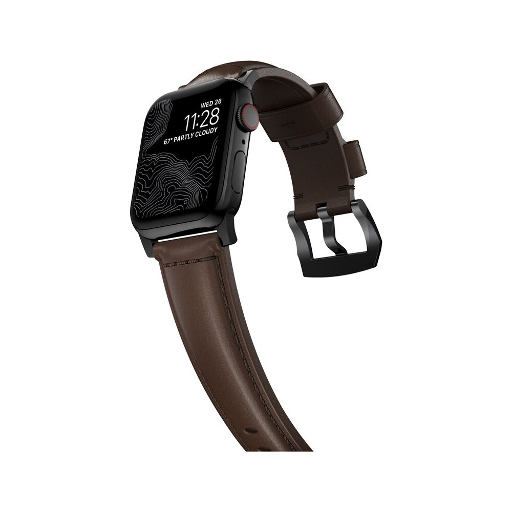 Nomad-Traditional-kozeny-reminek-Apple-Watch-Ultra-49mm-8-7-45mm-6-SE-5-4-hnedy-cerne-prezky