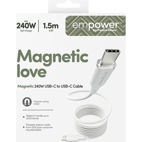 PanzerGlass-USB-C-USB-C-magneticky-napajeci-kabel-240W-1-5m-bily
