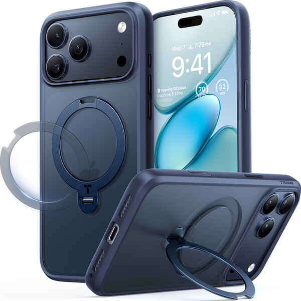 Torras-Ostand-Q3-Spin-MagSafe-kryt-iPhone-17-Pro-midnight-blue