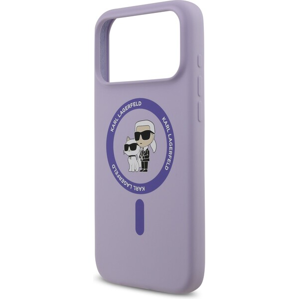 Karl-Lagerfeld-Liquid-Silicone-Karl-and-Choupette-MagSafe-kryt-iPhone-17-Pro-Max-fialovy