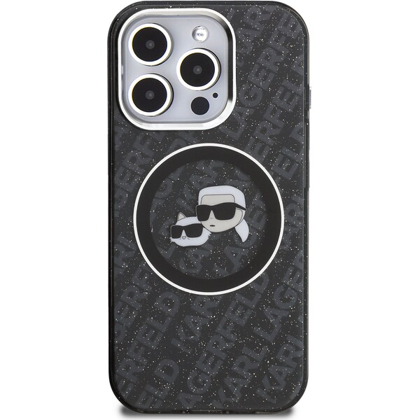 Karl-Lagerfeld-IML-K-CH-Heads-Repeated-Logo-MagSafe-kryt-iPhone-15-Pro-cerny