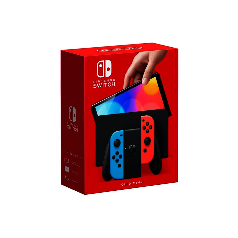 Nintendo-Switch-OLED-Neon-Blue-Neon-Red