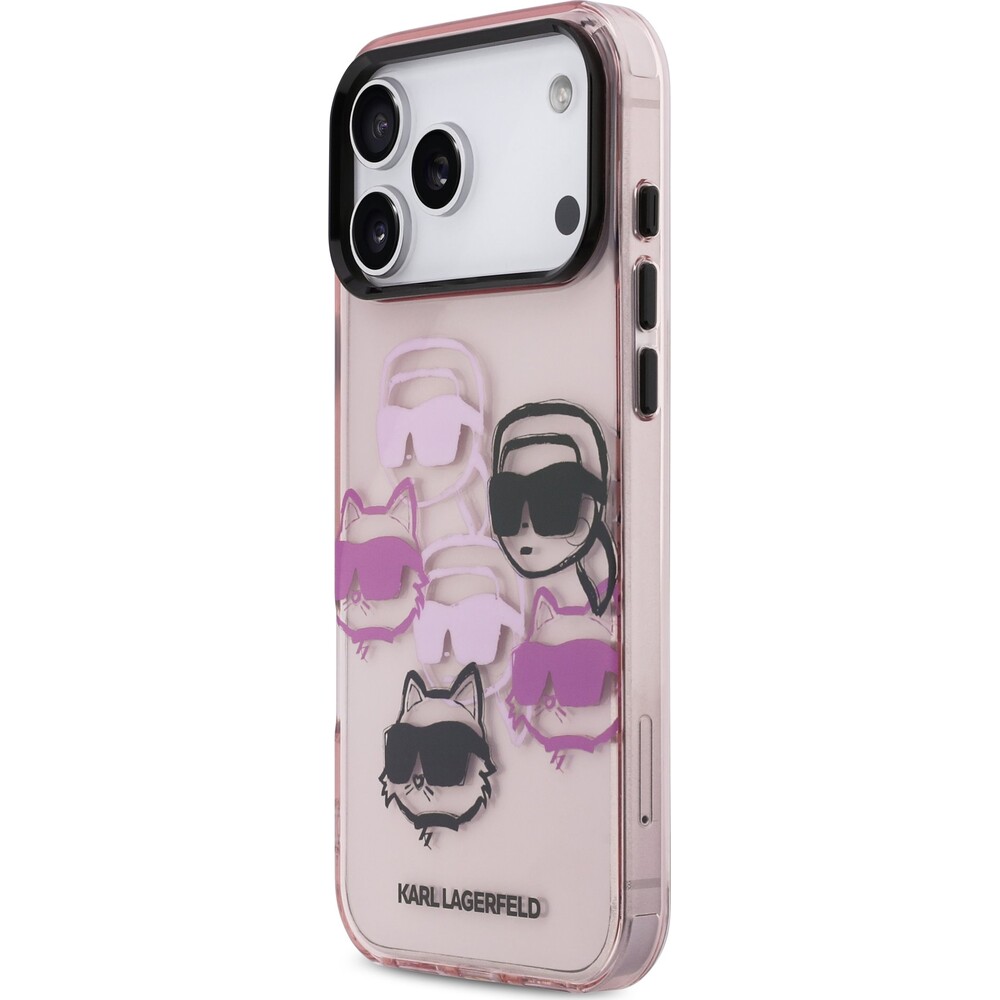 Karl-Lagerfeld-IML-Multi-K-CH-Heads-Zadni-Kryt-pro-iPhone-17-Pro-Max-ruzovy