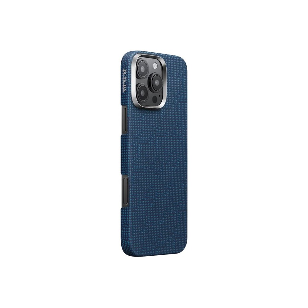 Pitaka-Tactile-Woven-Case-kryt-iPhone-16-Pro-Max-PTK-Dark-Blue