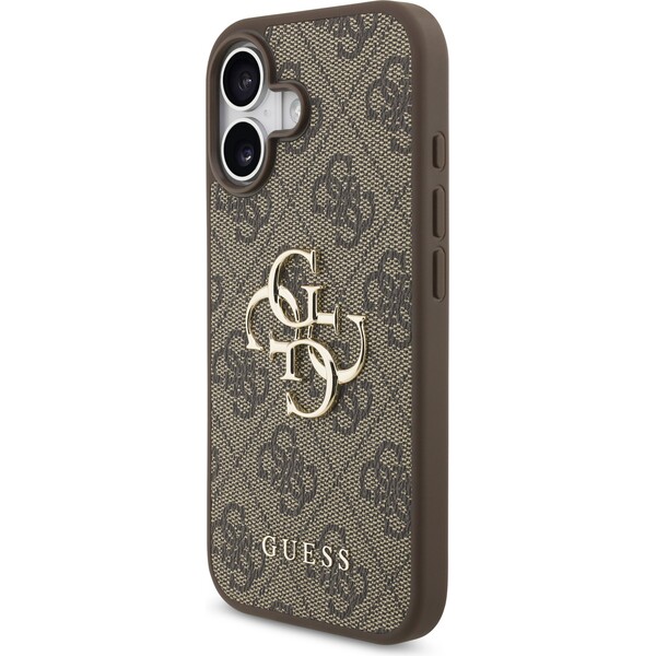 Guess-PU-4G-Metal-Logo-kryt-iPhone-17-hnedy