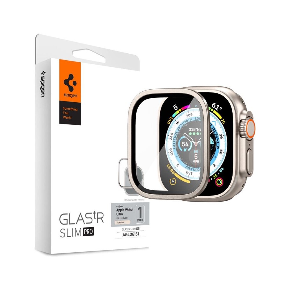 Spigen-Glass-tR-Slim-Pro-1-Pack-tvrzene-sklo-Apple-Watch-Ultra-49mm-sede