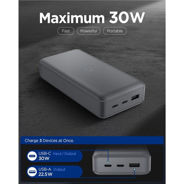 Spigen-Essential-powerbanka-30000mAh-30W-seda-EA3030-