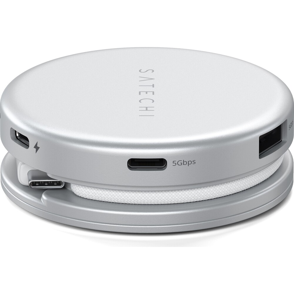 Satechi-OntheGo-5-in-1-Multiport-Adapter-MacBook-Neo-stribrny