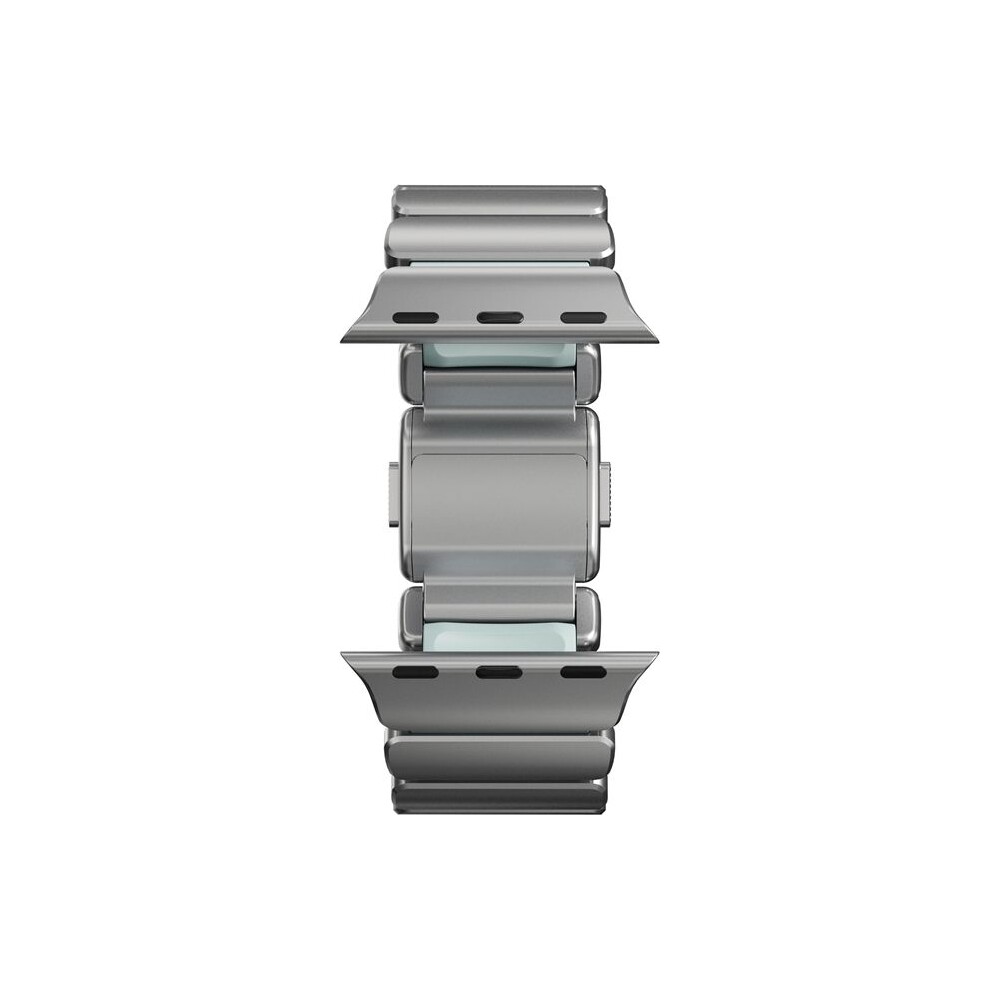Nomad-Stratos-Band-FKM-reminek-Apple-Watch-45-46-49mm-Natural-Titanium-Icy-Blue